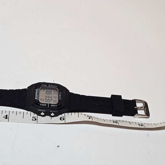 Timex TW5M55600 Step/Activity Tracker Indiglo Chronograph Black Resin Strap Work - Picture 6 of 7